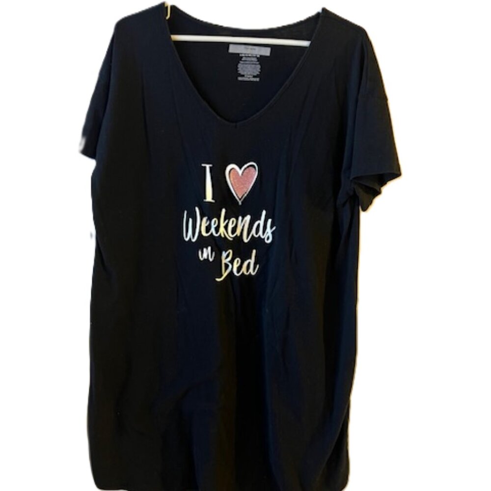 long black top with writing